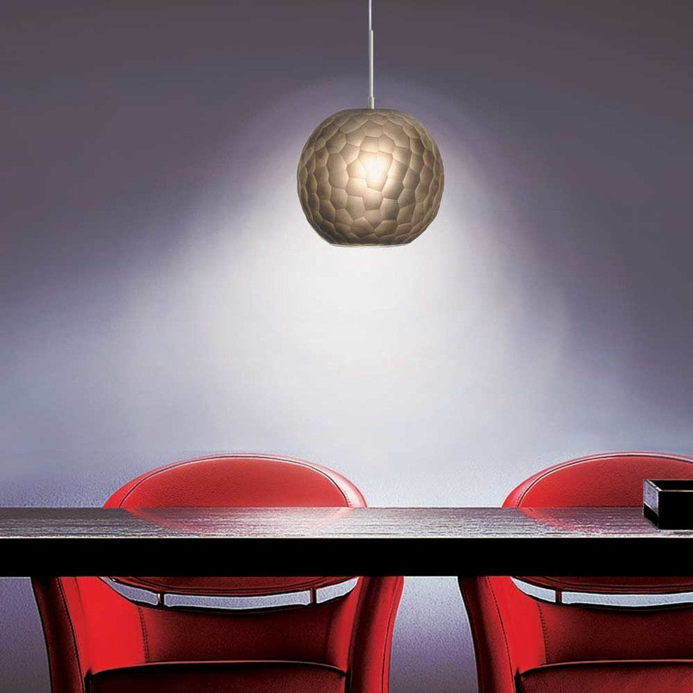 Light Low Voltage Pendant And Canopy Kit, Amber Bronze, Smoke Chrome