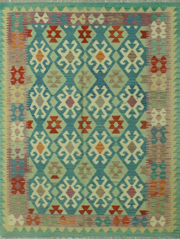 Sangat Kilim Husnu Lt. Green Rug