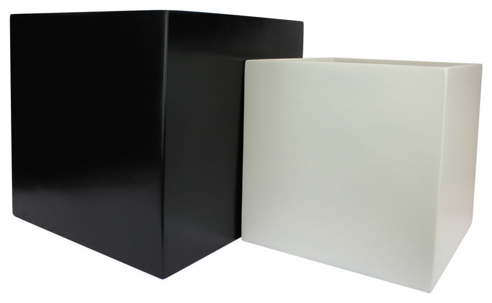 Dixon Square Cube Planter Box, Brown, 15"x15"x15"