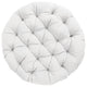 Mozaic Home Suede White Round Papasan Cushion 44"