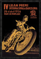 "4th International Barcelona Grand Prix" Framed Canvas Giclee, 26"x38"
