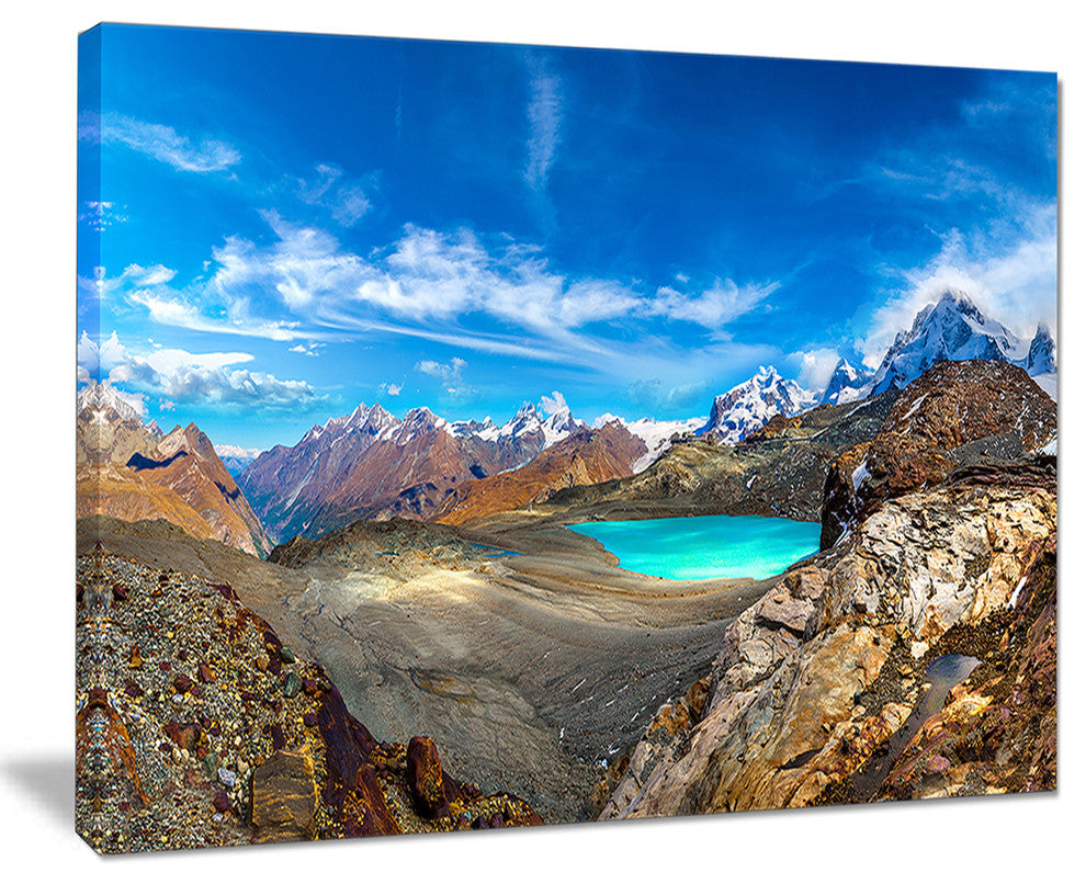 "Alps Mountains in Swiss Panorama" Seashore Wall Art, 20"x12"