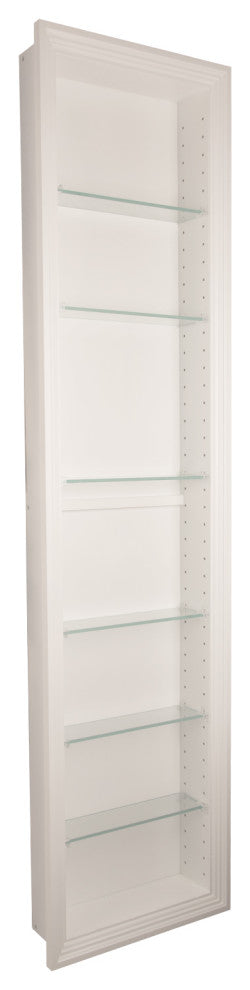 Nashville Recessed White Niche 67.5"h x 15.5"w x 3.5"d