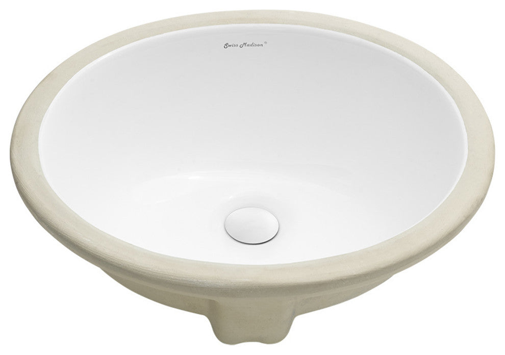 Monaco 16.5" Oval Under-Mount Bathroom Sink