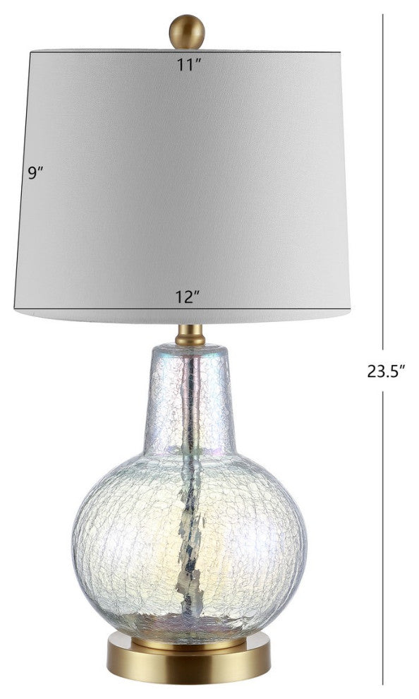 Safavieh Atlas Table Lamp Luster Crackle