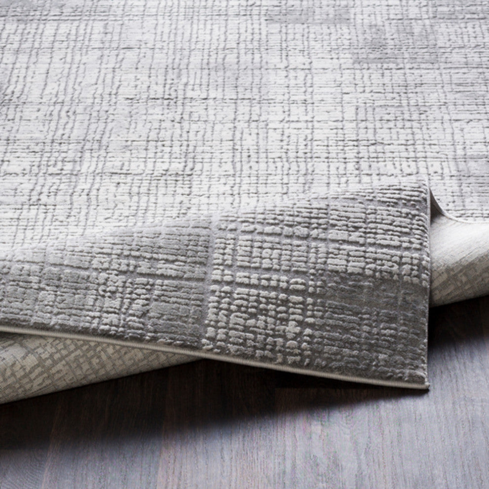Surya Tibetan TBT-2306 2'7"x7'7" Rug, Taupe/Medium Gray/Cream