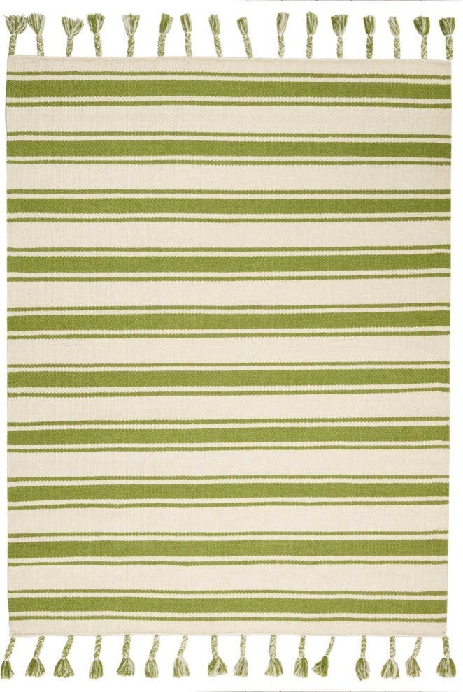 Nourison Solano Ivory/Green Area Rug, 4'x6'6"