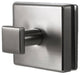 Primo Collection Glass Mounted Robe Hook, Brushed Nickel