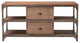 HomeRoots 60" X 20" X 30" Weathered Oak And Antique Silver Tv Stand