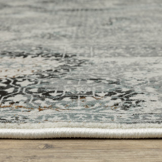Galion Oriental Secrets Grey/Multi Indoor Area Rug, 6'7"x9'6"