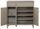 Dauphin Handpainted Entryway Storage Cabinet, Gray Cashmere