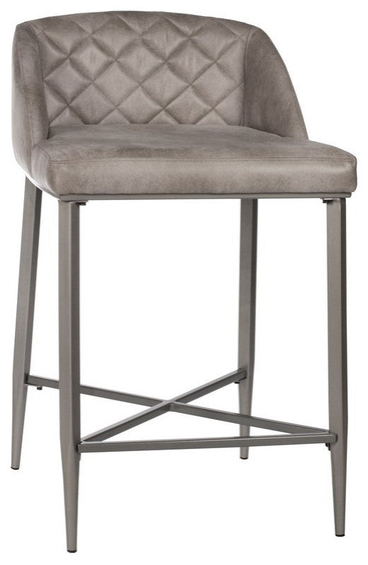 Phoenix Counter Stool, Set of 2, Pewter