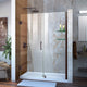 DreamLine Unidoor 50" to 51" Frameless Hinged Shower Door, Oil Rubbed Bronze