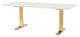 Toulouse White Stone Dining Table, HGNA482