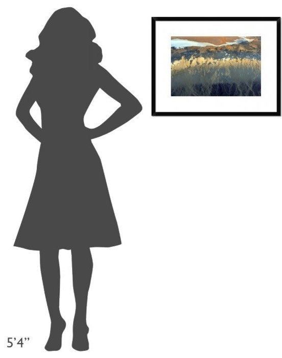 "California Aerial" Framed Digital Print by Tanja Ghirardini, 26"x20"