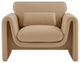 Sloan Camel Velvet Fabric Chair