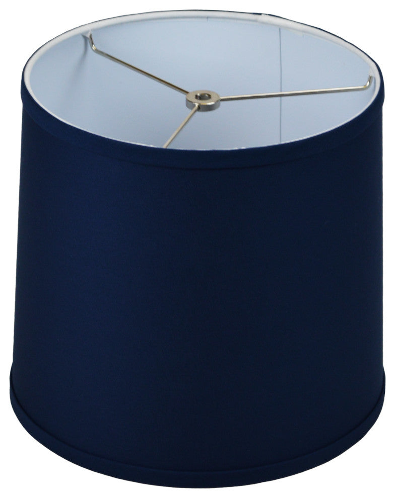 Fenchel Shades 10"x11"x10" Spider Attachment Empire Lamp Shade, Linen Navy
