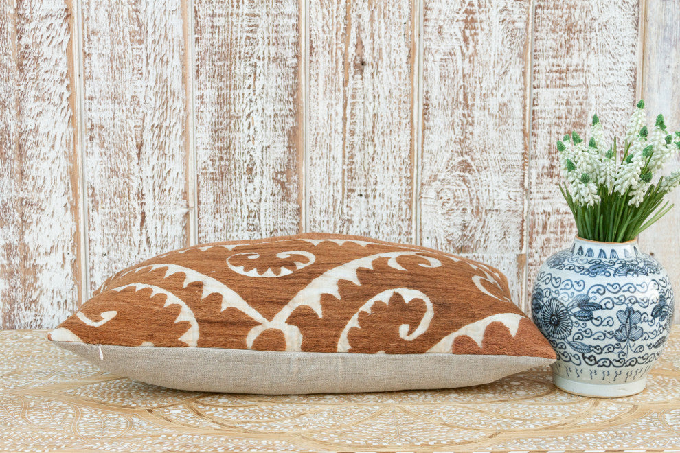Aisara Thuja Suzani Lumbar Pillow