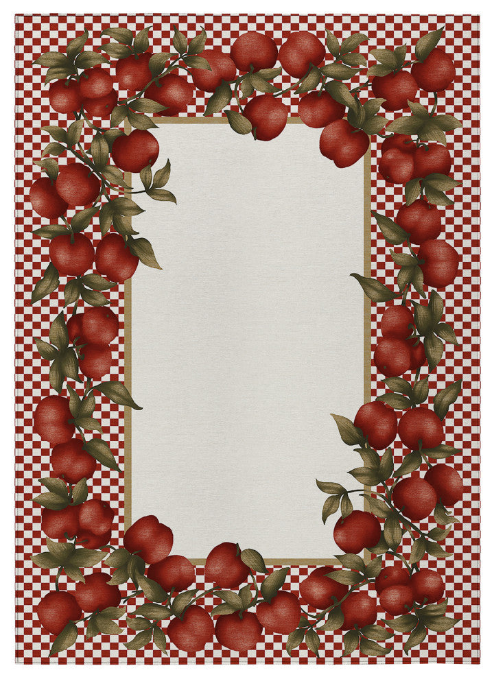 Indoor/Outdoor Kendall KE9 Red Machine Washable 10' x 14' Rug