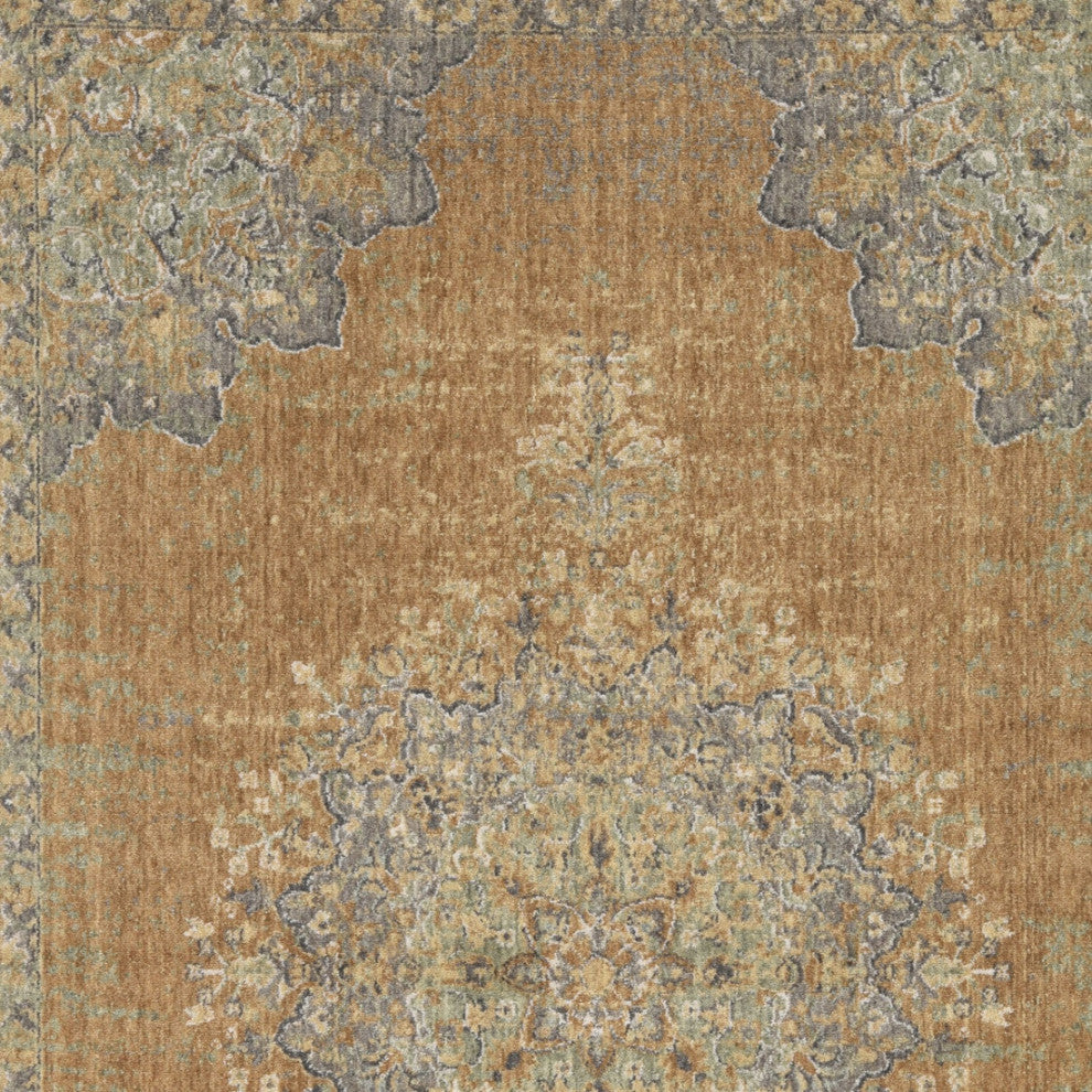 KAS Ria 6824 Coffee Elegance Area Rug, 7'7"x10'X10"