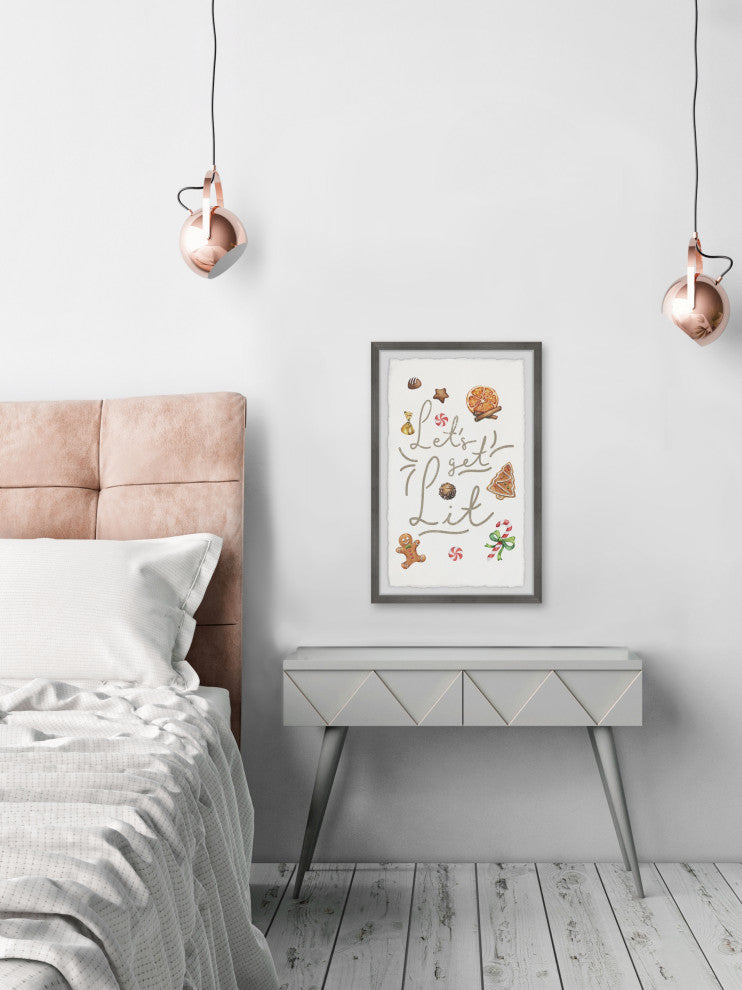 "Get Lit" Framed Painting Print, 16x24