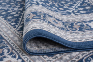 Beauregard Traditional Oriental Navy Scatter Mat Rug, 2'x3'