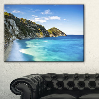 "Portoferraio Sansone White Beach" Seashore Wall Art, 40"x20"
