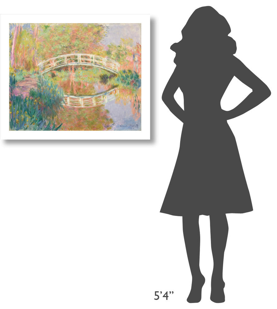 "Japanese Footbridge, Giverny, 1895" Print by Claude Monet, 32"x26"