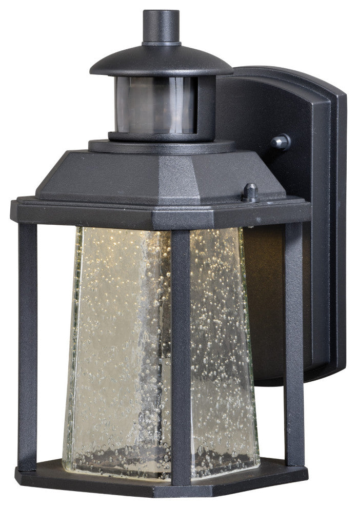 Freeport LED Motion Sensor Dusk to Dawn Outdoor Wall Light Textured Black