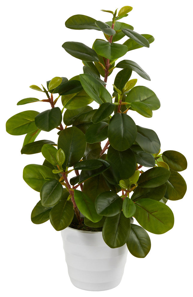 16" Peperomia Artificial Plant, Decorative Planter