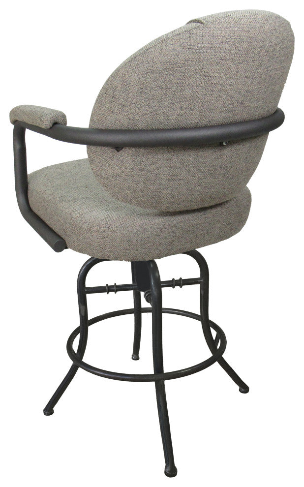 Swivel Tilt Metal Counter 26" 30" Bar Stool M-70, Hemsath Driftwood - Gray, 26"