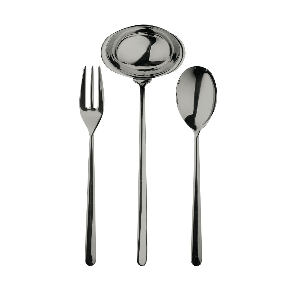 Linea Serving Set, Black Gold, 3 Pcs.