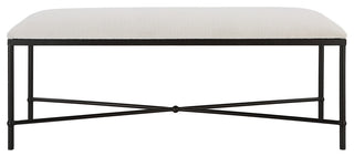 Uttermost 236-AVENHAM-BENCH-LG Avenham 50-1/2"W Black Framed - Aged Black