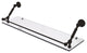 Waverly Place 30" Floating Glass Shelf with Gallery Rail, Oil Rubbed Bronze