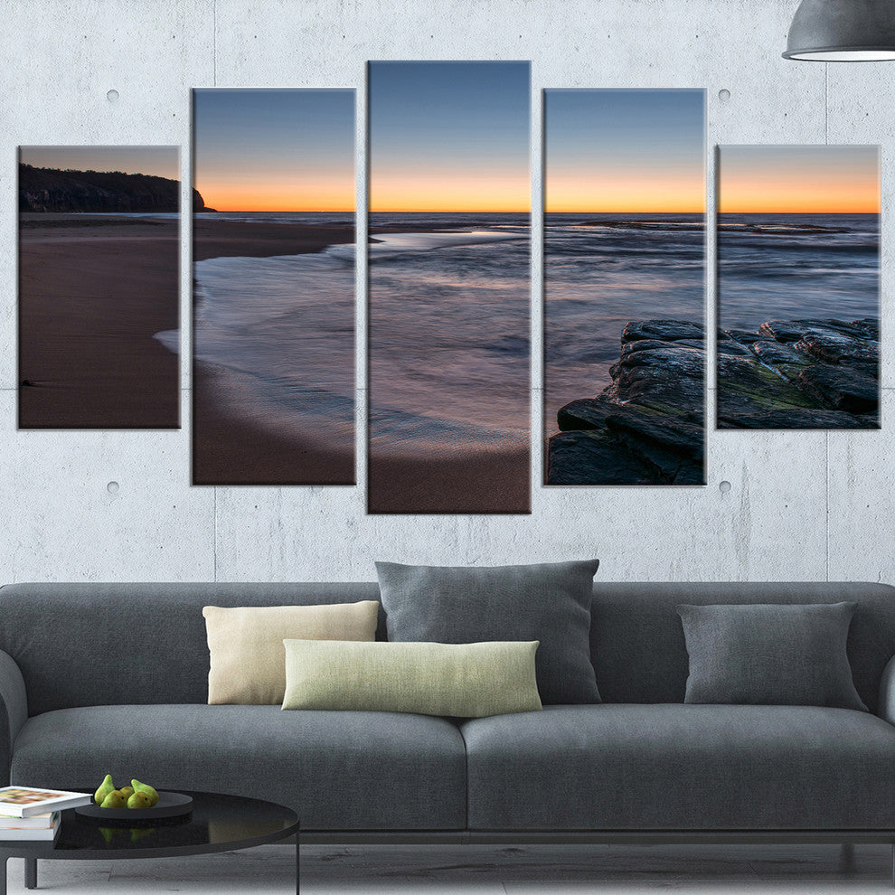 "Sunrise at Sydney Over Sea" Canvas Print, 5 Panels