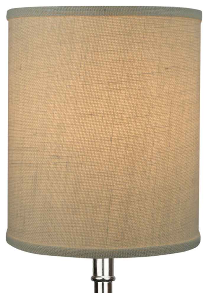 Fenchel Shades 10"x10"x12" Drum Shade, Burlap Off White