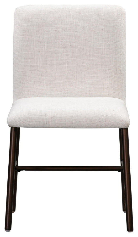 Bushwick Flax Upholstered Dining Chair, Set of 2