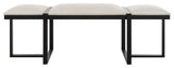 Uttermost Triple Cloud Modern Upholstered Bench
