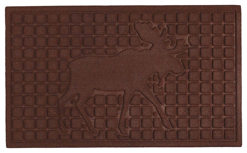 Dark Brown Moose Hog Mat 18"x30"