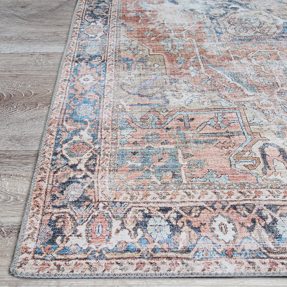 Couristan Pasha Antique Kashan Rust Area Rug, 5' X 8'