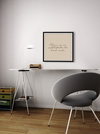 "No Substitute" Framed Painting Print, 12x12