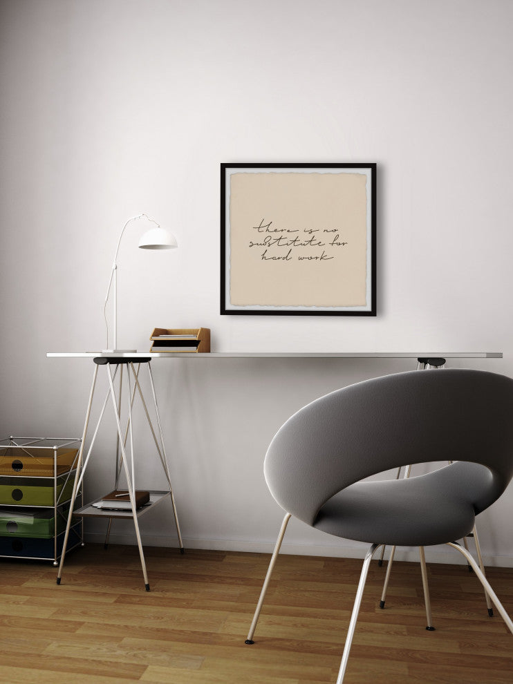 "No Substitute" Framed Painting Print, 12x12