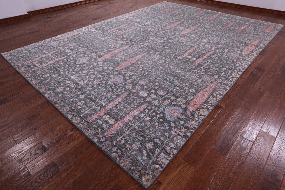 9' 11" X 14' 2" Persian Ziegler Handmade Wool & Silk Rug - Q15557
