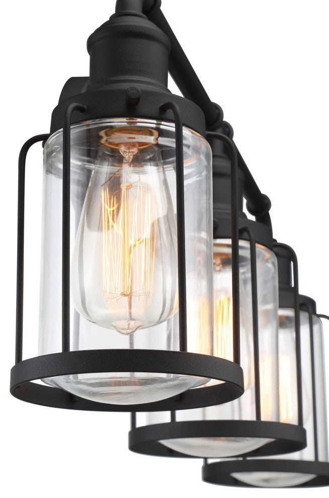 Quoizel LUD8624 3 Light 24"W Vanity Light - Earth Black