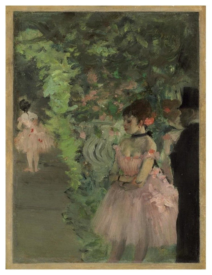 "Dancers Backstage, 1876/1883" Digital Paper Print by Edgar Degas, 20"x26"