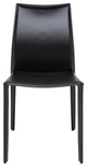 Nuevo Living Sienna Dining Chair, Black Leather