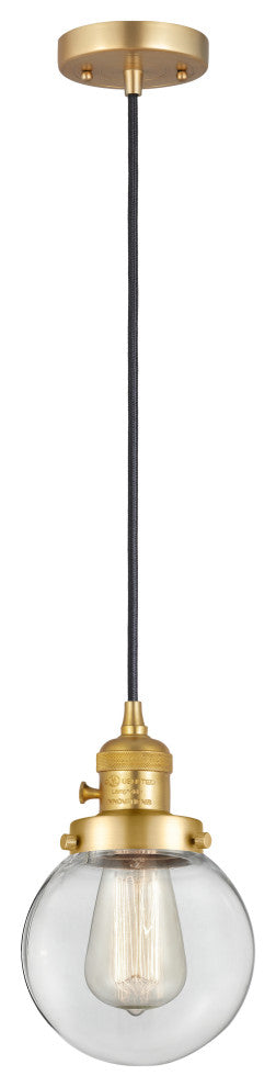 INNOVATIONS 201CSW-SG-G202-6-LED 1-Light Mini Pendant Satin Gold