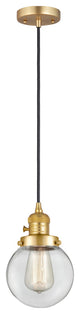 INNOVATIONS 201CSW-SG-G202-6-LED 1-Light Mini Pendant Satin Gold