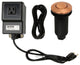Single Outlet Copper Garbage Disposal Kitchen Air Switch Kit, Copper