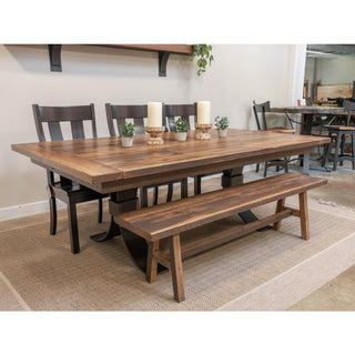 Tabernash Rectangular Barnwood Dining Table, Provincial, 42x66